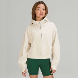 Lululemon Athletica Off-White Half-Zip Hoodie